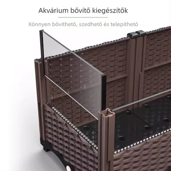 Teknősfélék tenyésztő ketrece rozsdamentes acél oldalsó panellel és edzett üveggel, 3C tanúsított