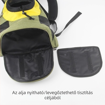 Egyedi kisállat hátizsák macskáknak és kutyáknak – lélegző hálószerkezet + PVC, utazótáska, többfunkciós