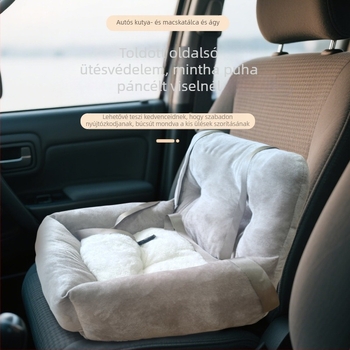 Univerzális autós macskaodú, textil anyagból, minden évszakos szállítóval, fogantyúval