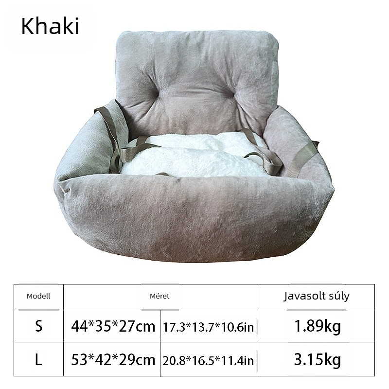 Univerzális autós macskaodú, textil anyagból, minden évszakos szállítóval, fogantyúval