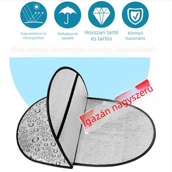 Elektromos jármű ülésvédő huzat – napvédelmi, hőszigetelés, égés elleni védelem, vízálló, gyapot töltés, testreszabható