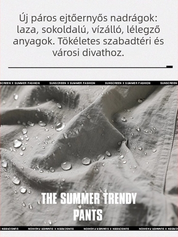 Női ejtőernyős stílusú kültéri nadrág — szélálló, vízálló, légáteresztő, gyorsan száradó, 95% poliészter