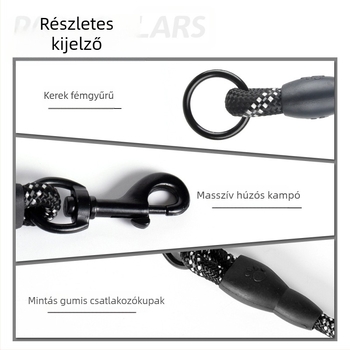 Nylon kutyapóráz – nyújtható, harapásálló, kopásálló, anti összegubancolódás