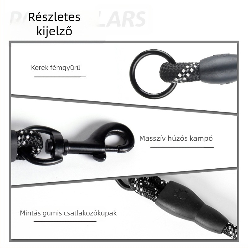 Nylon kutyapóráz – nyújtható, harapásálló, kopásálló, anti összegubancolódás