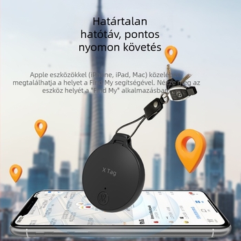 FIND-Y12 Körkörös globális lokátor intelligens nyomkövetéssel, kétirányú anti-eltűnés riasztás, 10–15 m hatótávolság, 210 mAh akkumulátor, ABS ház, 7,77 g, Pénztárca, Kulcsok és Háziállatok számára