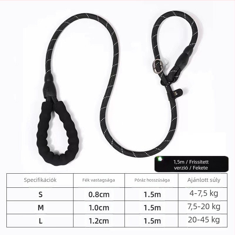 Nylon kutya póráz, bővíthető, 120 darabos készlet