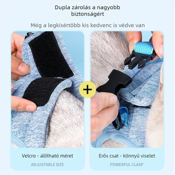 Da Da Bear quilted macska mellény hám