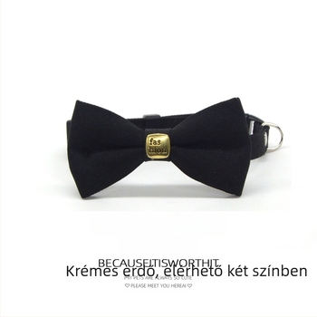 Kutya- és macska nyakörv masnis díszítéssel — Általános használat, Anyag: Egyéb, Nem importált, IP engedély nélküli