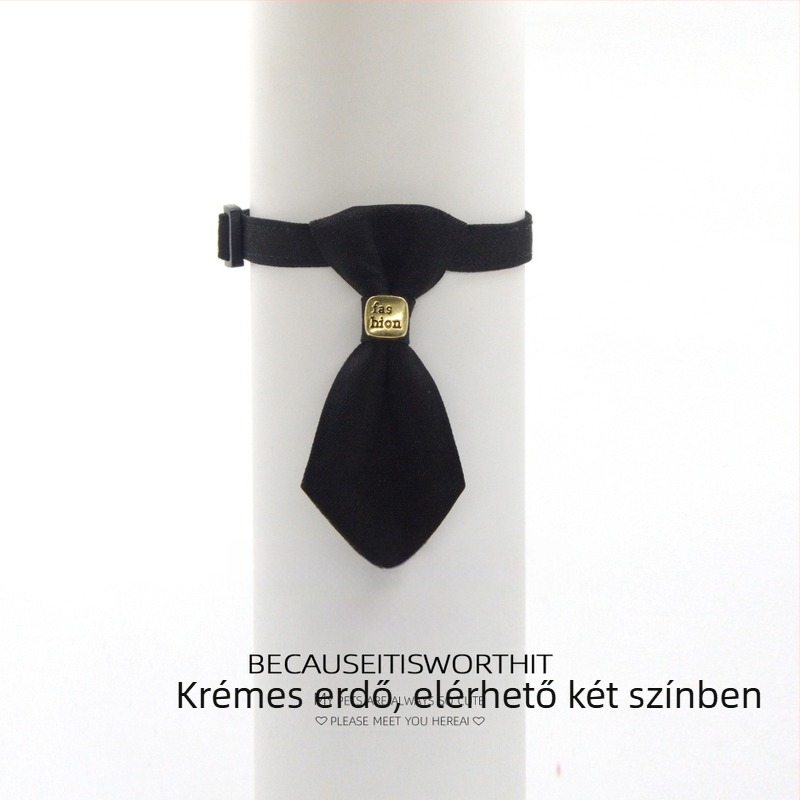 Kutya- és macska nyakörv masnis díszítéssel — Általános használat, Anyag: Egyéb, Nem importált, IP engedély nélküli