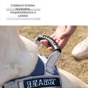 Nylon nyeregtípusú mellényhám kutyáknak behúzható pórázzal — Beimu Song