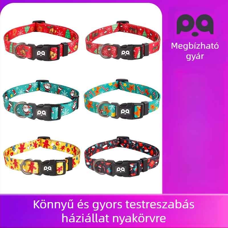 Poliészteres nyakörv háziállatok számára, kutyáknak és macskáknak, Kód 001, Doboz 50 darab