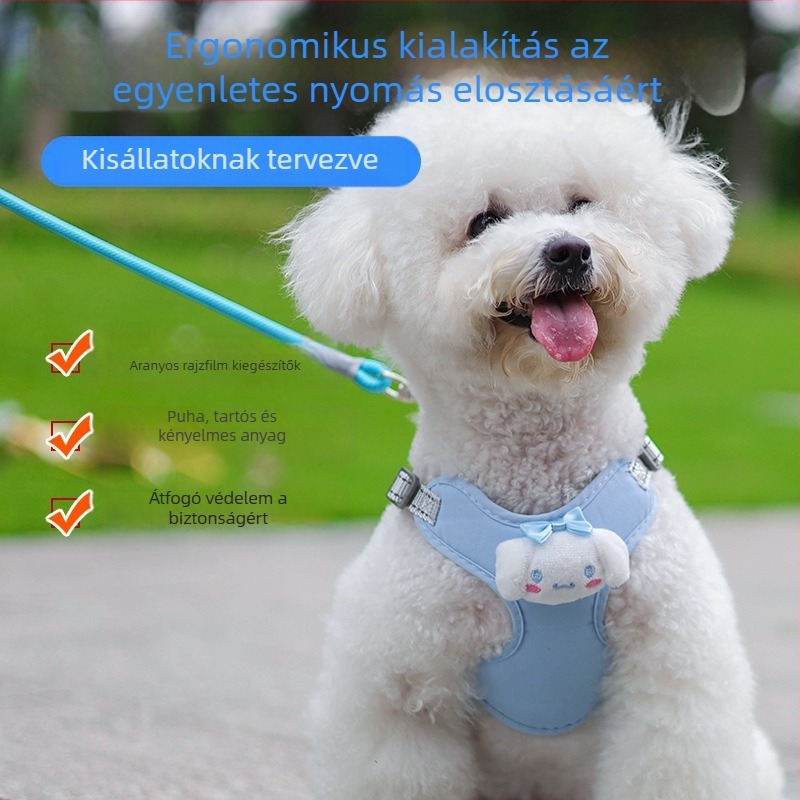 Naylon kutya mellkasi pántja – Brother Dao, fényvisszaverő, légáteresztő
