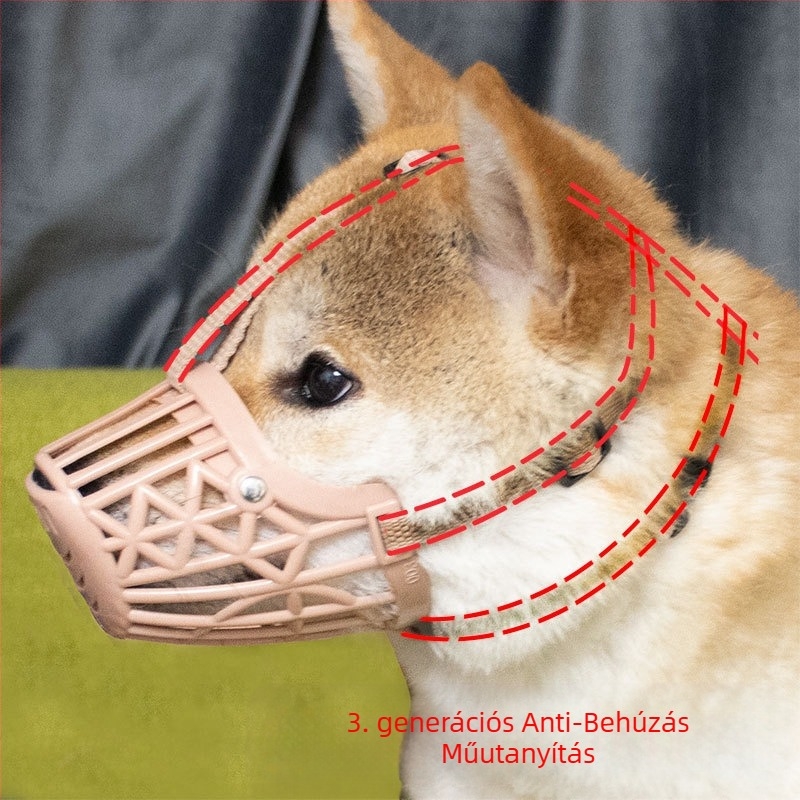 Kutyaszájkosár a ugatás és harapás megakadályozására, műanyagból, nem importált, IP licenc nélküli