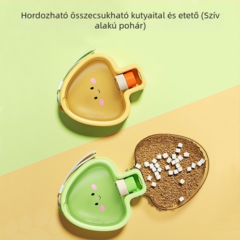 Kutya víz-üveg – hordozható műanyag ivóedény sétákhoz, manuális etetés (Műanyag; Nem importált; Manuális etetés)