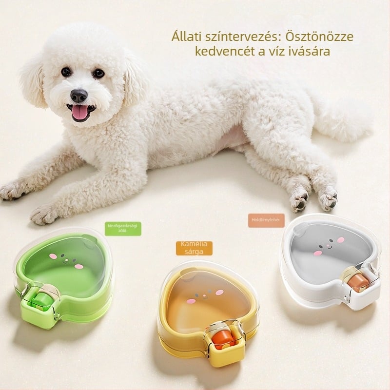 Kutya víz-üveg – hordozható műanyag ivóedény sétákhoz, manuális etetés (Műanyag; Nem importált; Manuális etetés)