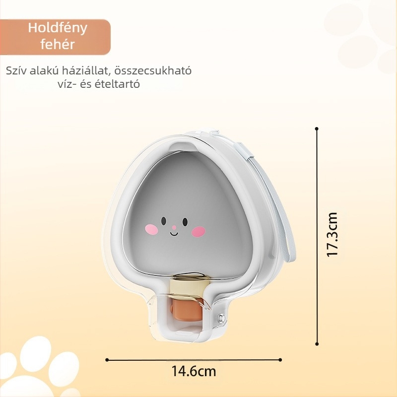 Kutya víz-üveg – hordozható műanyag ivóedény sétákhoz, manuális etetés (Műanyag; Nem importált; Manuális etetés)