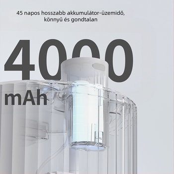 Macskák és kutyák számára készített infravörös érzékelővel és vezeték nélküli töltéssel ellátott itató, leválasztható, 2,8 L kapacitás, 4000 mAh akkumulátor – Modell W04SP