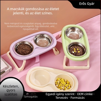 Macska tál, műanyag háziállat-kiegészítő, márka Cute, macskáknak, 28 darabos készlet