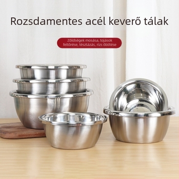 Xian shun mágnesmentes rozsdamentes acél konyhai medence, európai stílusú, sokoldalú edény tészta dagasztásához, tojás felveréséhez és mosáshoz