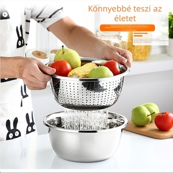 Xian shun mágnesmentes rozsdamentes acél konyhai medence, európai stílusú, sokoldalú edény tészta dagasztásához, tojás felveréséhez és mosáshoz