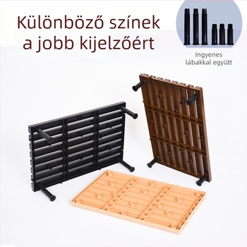 Plasztikus kijelzőpad a szupermarket hűtő vitrinjének aljához; nedvességálló, megőrzi a friss sertéshúst; Márka: Other; Anyag: Other