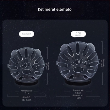 Macska űrkapucni Elizabeth gallérral – anti nyalás, monokróm minta, PET anyag, karikatúra stílus