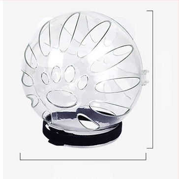 Macska űrkapucni Elizabeth gallérral – anti nyalás, monokróm minta, PET anyag, karikatúra stílus