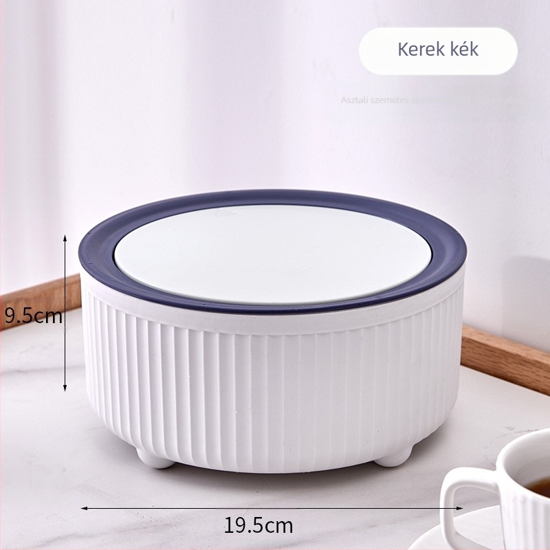 Asztali szemetes – nyomásos fedél, PP anyag, 0,2 kg, Zhejiang eredetű, otthoni használatra