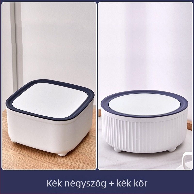 Asztali szemetes – nyomásos fedél, PP anyag, 0,2 kg, Zhejiang eredetű, otthoni használatra