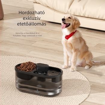 Háziállat ivóvíz- és etető automata – intelligens, minden egyben, ABS műanyag
