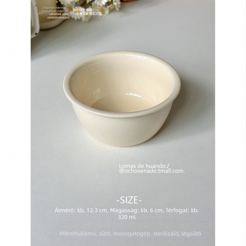 Porcelán reggeliző tál gőzölt tojásokhoz, egységes mintázat, alul glazúrral, új kínai stílus, alkalmas joghurtra, gyümölcsre, zabpehelyre, desszertre és salátára