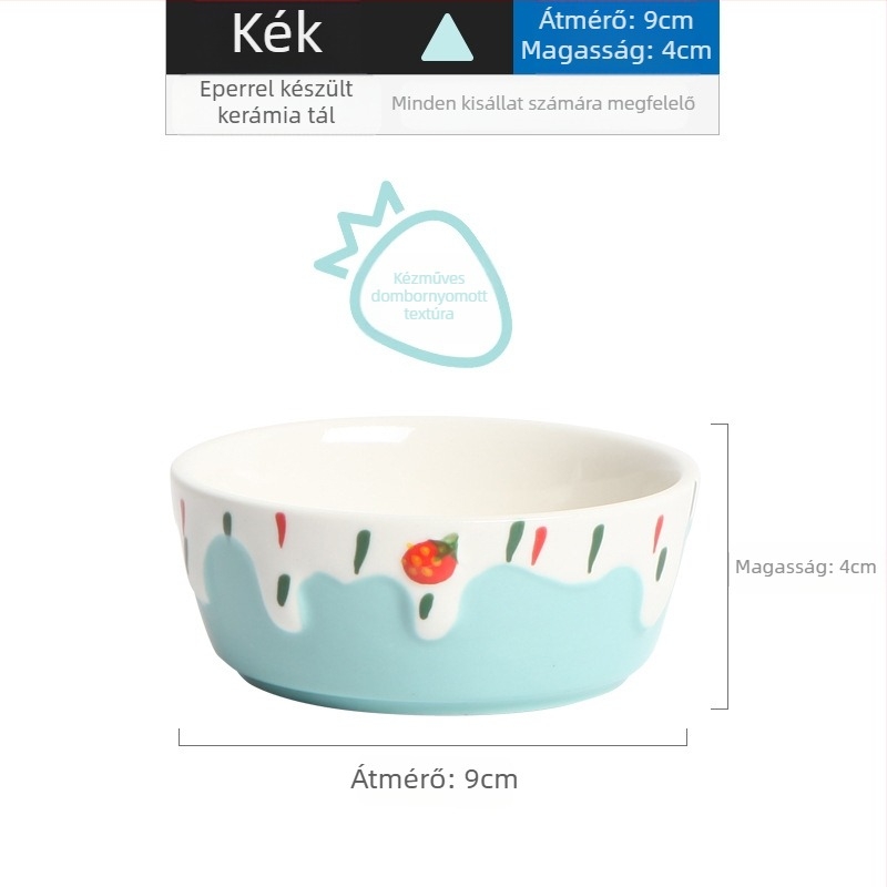 Kerámiából készült hörcsög tál, márka BUCATSTATE, háziállat etetőedény