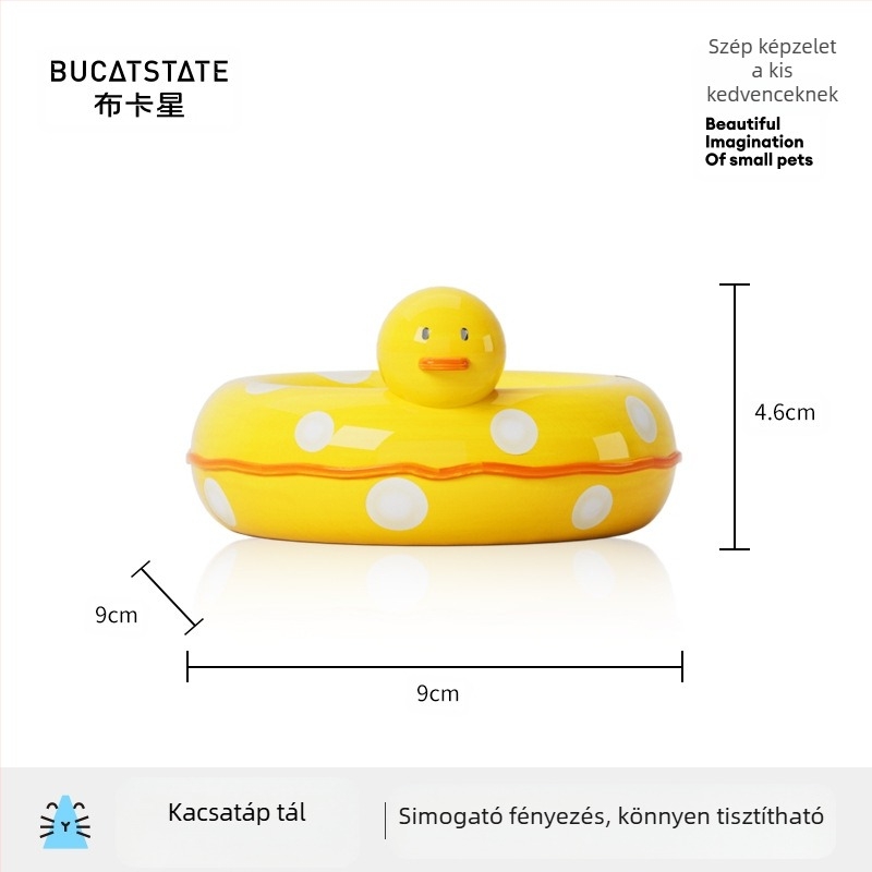Kerámiából készült hörcsög tál, márka BUCATSTATE, háziállat etetőedény