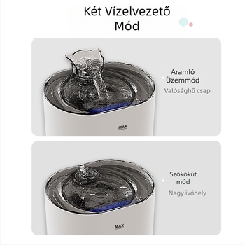 Kisállatvíz adagoló kutyák és macskák számára, levehető kialakítás, tömeg 510 g, alkalmazás nélkül