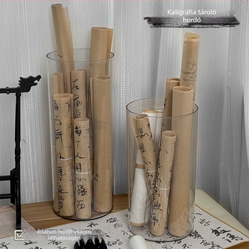 Asztali tároló doboz 84233 — PET műanyag, logó testreszabás, modern minimalista dizájn, az íróasztal rendezettségéhez