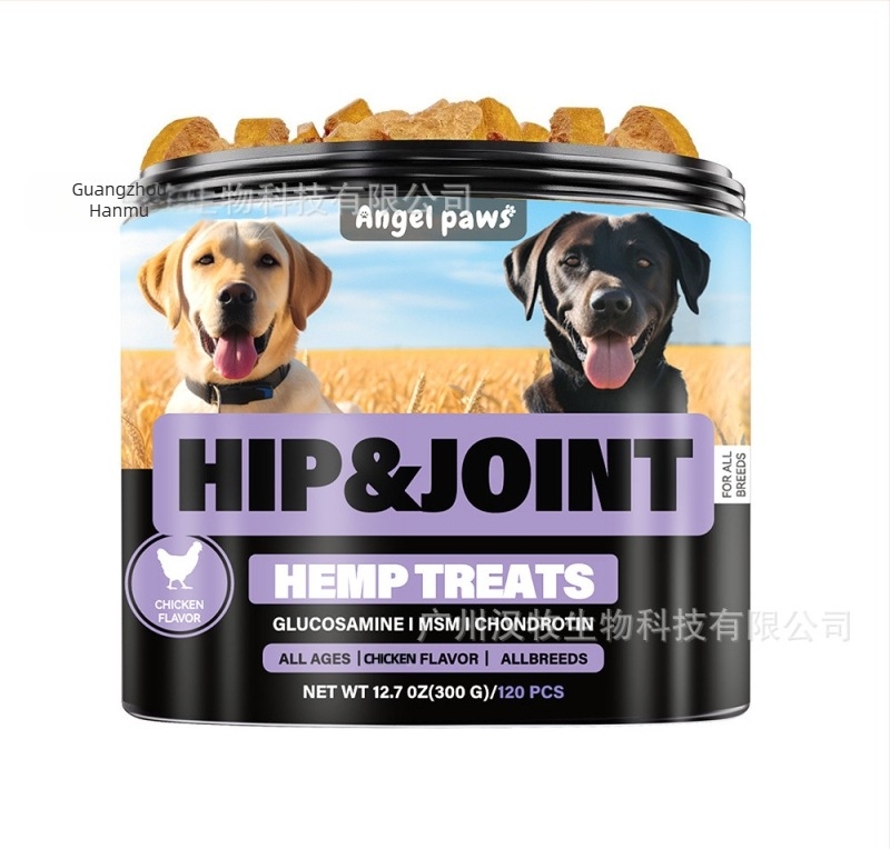 Angel Paws Kutyák ízületi és csípő rágótabletták – 50 tabletta dobozonként, 300 g, FDA COA GMP ISO9001 HACCP tanúsítványok