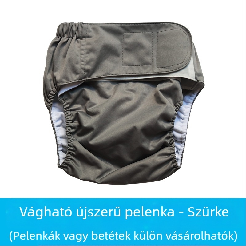 Felnőtt Velcroos textilpelenka, vízálló, poliészter rostból, B osztály, 40–90 kg, 100 db