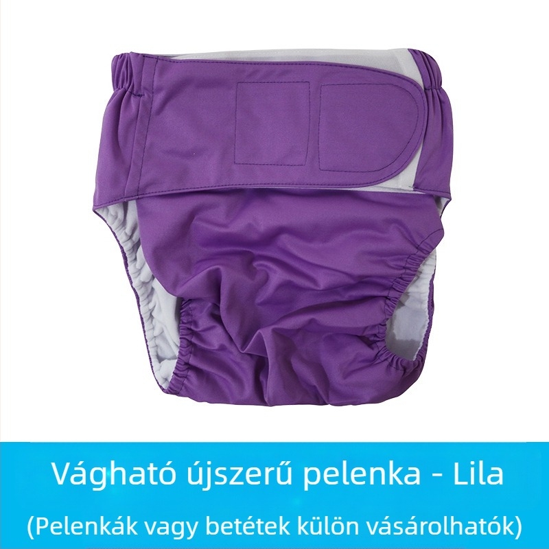 Felnőtt Velcroos textilpelenka, vízálló, poliészter rostból, B osztály, 40–90 kg, 100 db