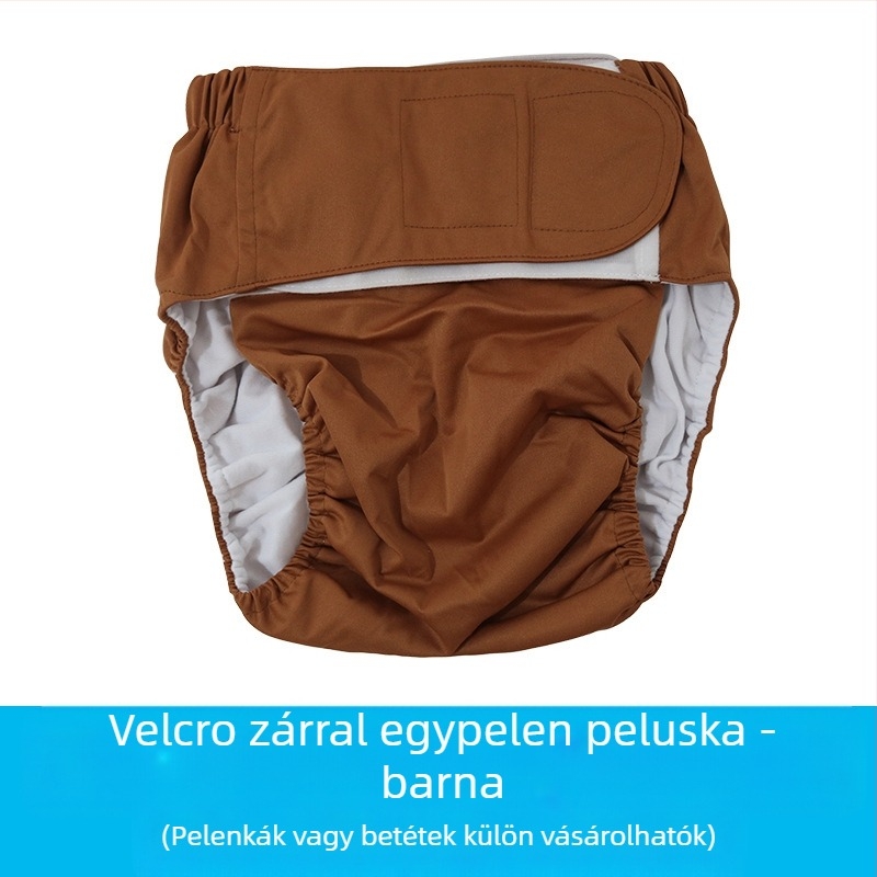 Felnőtt Velcroos textilpelenka, vízálló, poliészter rostból, B osztály, 40–90 kg, 100 db