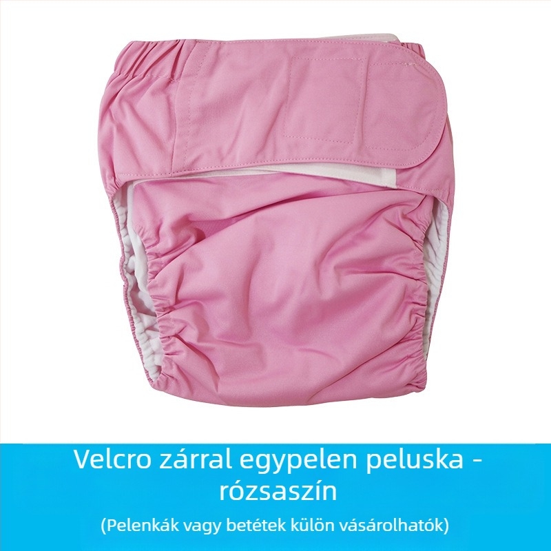 Felnőtt Velcroos textilpelenka, vízálló, poliészter rostból, B osztály, 40–90 kg, 100 db