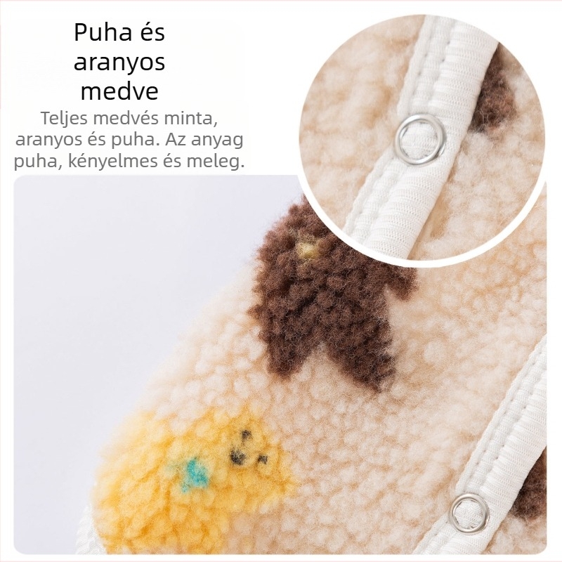 Háziállat mellény, rajzfilmszerű stílus, granulált velúr, Favored márka, uniszex