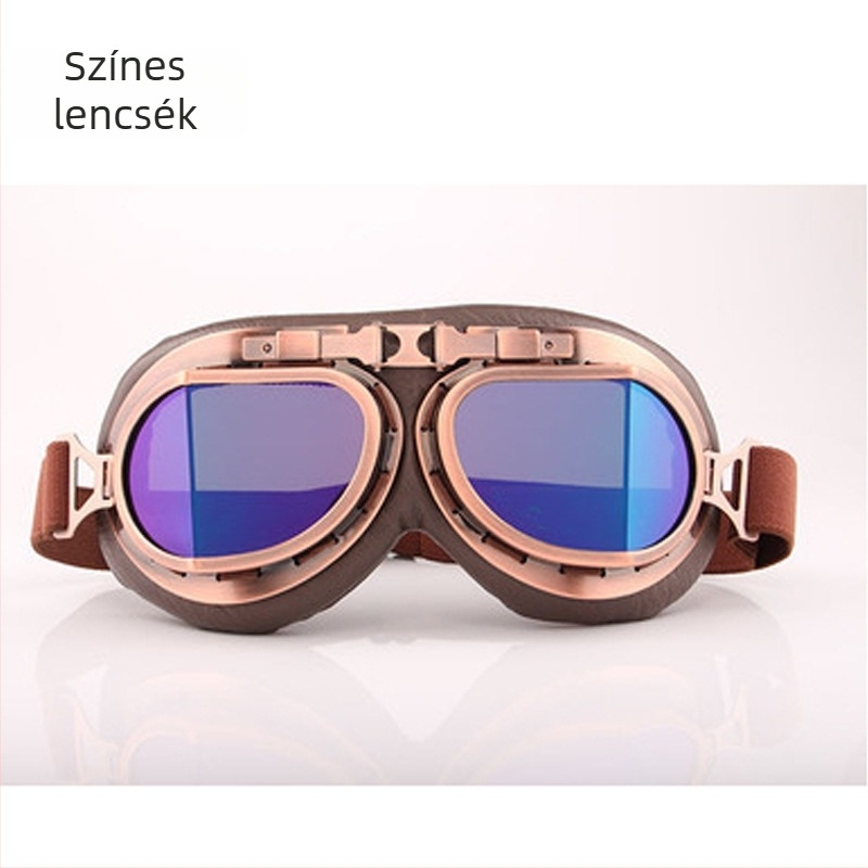 Jettel motorkerékpár motocross szemüveg – ABS anyagból, szélálló, teljes keret, uniszex, kompatibilis fejpánttal