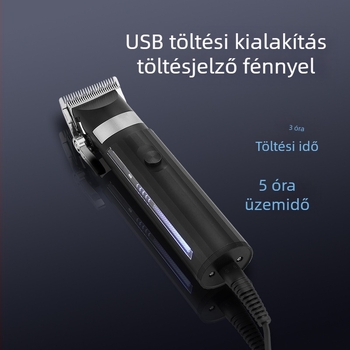 SUTTIK Töltő nélküli férfiak otthoni hajvágó és orrszőrs-trimmelő készlet, rozsdamentes acél pengékkel, kefés motor, beépített 1200–2000 mAh akkumulátor, üzemidő 1–3 óra