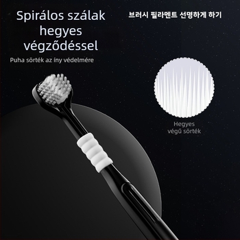 Háromoldalas fogkefe felnőttek számára ínyvédővel és puha sörtékkel | Banner/Benoy márka | Manuális fogkefe