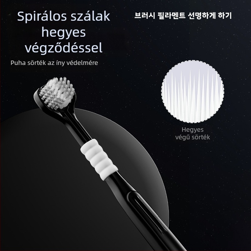 Háromoldalas fogkefe felnőttek számára ínyvédővel és puha sörtékkel | Banner/Benoy márka | Manuális fogkefe