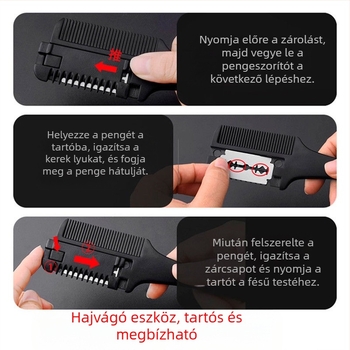 Hajvékonyító fésű otthoni használatra, klasszikus stílus, vékonyítási térfogat 1560 cm³