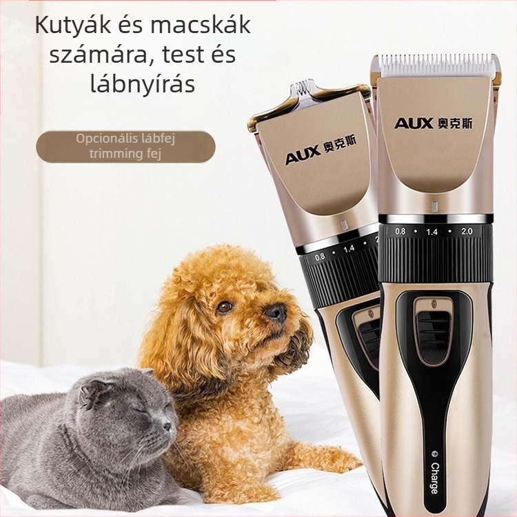 Oaks A5 Kisállat hajvágó – újratölthető, 5W, beépített akkumulátor, kivehető és mosható vágófej, univerzális a kutyák és macskák számára
