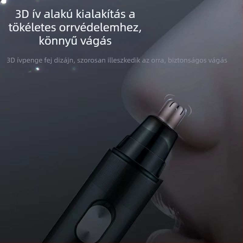 Chigo orrszőr-trimmel, kivehető és mosható fejjel, modell CX-ZD2, újratölthető, beépített 300–500 mAh akkumulátor, ABS anyag