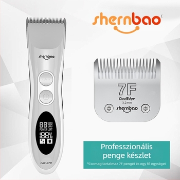 Shenbao 878 Vezeték nélküli elektromos hajvágó kutyáknak
