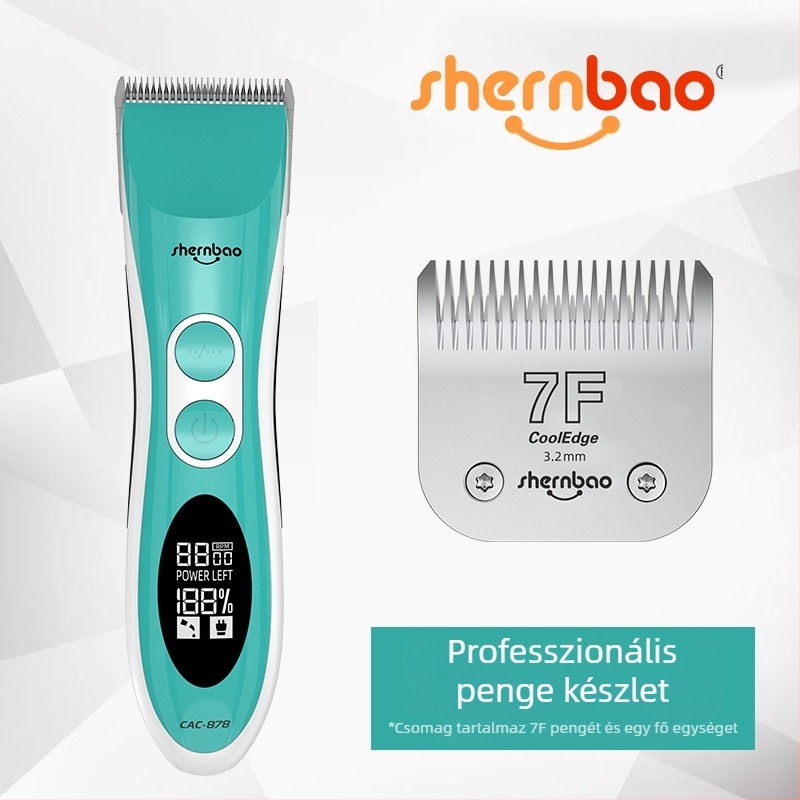 Shenbao 878 Vezeték nélküli elektromos hajvágó kutyáknak
